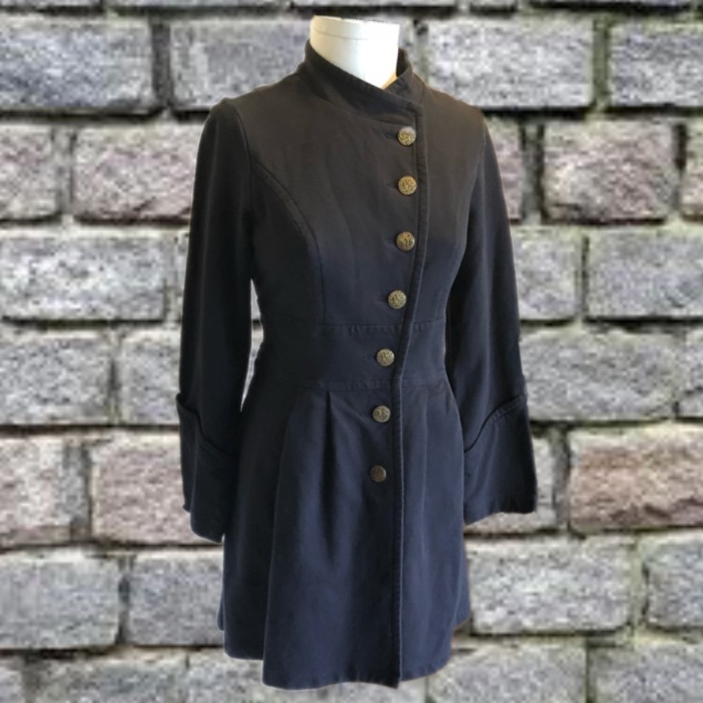 CAbi Military Jacket • Large • Black Knit